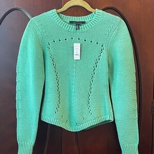 WHBM lush Jade Green Sweater